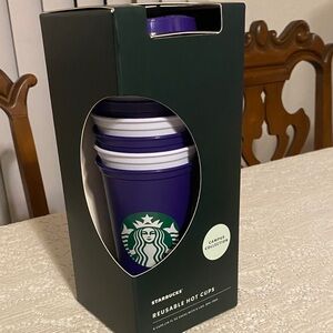 Starbucks Campus Collection Purple Reusable Cups